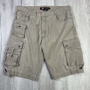 Kakadu Holster Cargo Shorts Mens 36 L Brown Khaki Pockets Cotton Blend Safari RB